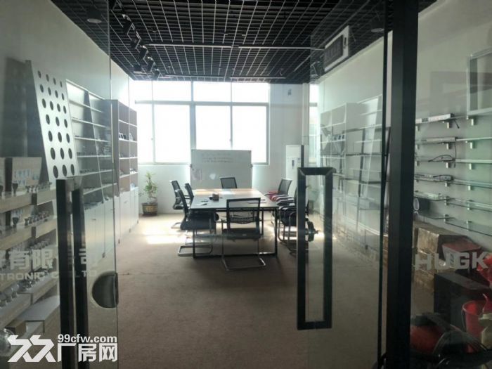 福永沿江高速附近新出楼上1250平精装修厂房转让，现成拉线，无转让费 - 6