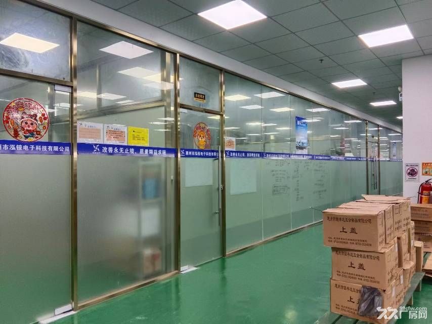 小金口柏岗附近园区二楼800平现成装修标准厂房出租： - 7