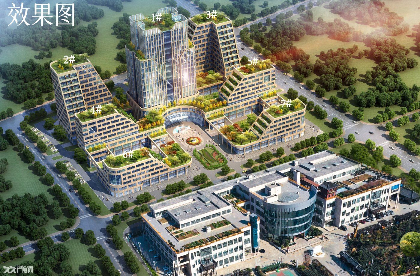 城阳高新区工业厂房出租,全新多层厂房,配套齐全,高新区中心位置 - 5