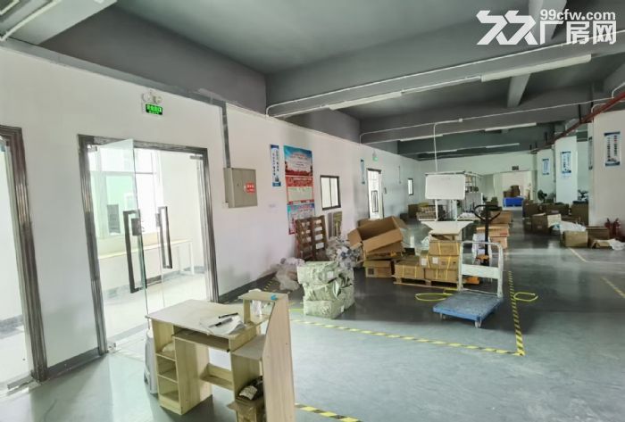 龙华观澜主干道工业园二楼厂房1000平，精装修，带办公室，拎包入住 - 5