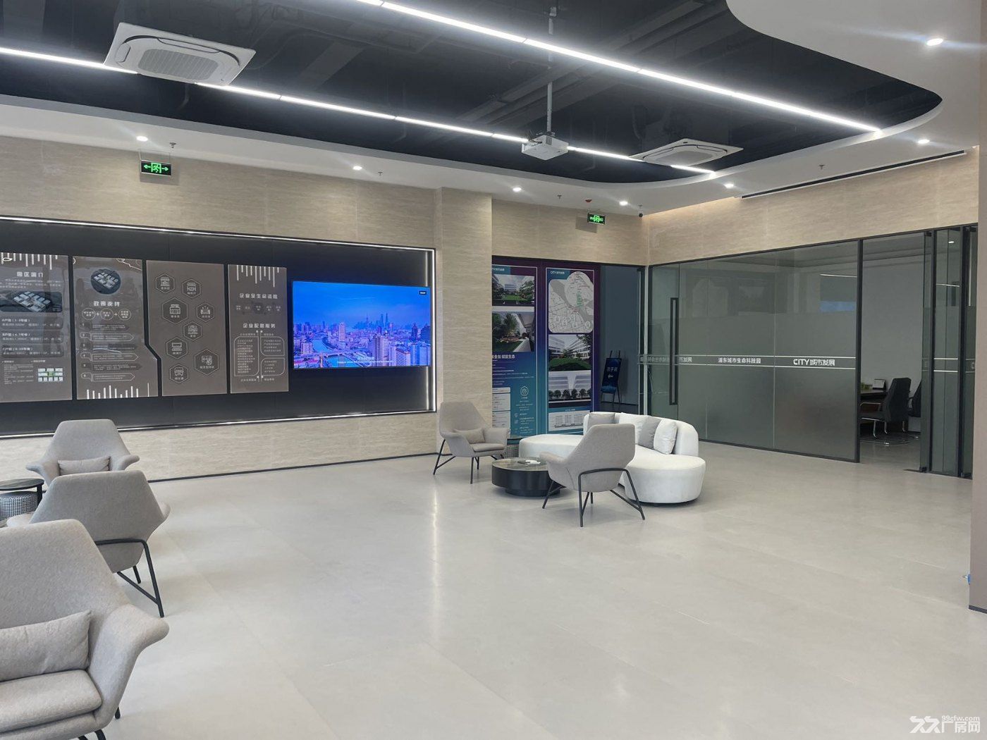 浦东外高桥保税区新建园区大小好分办公研发展厅 - 4