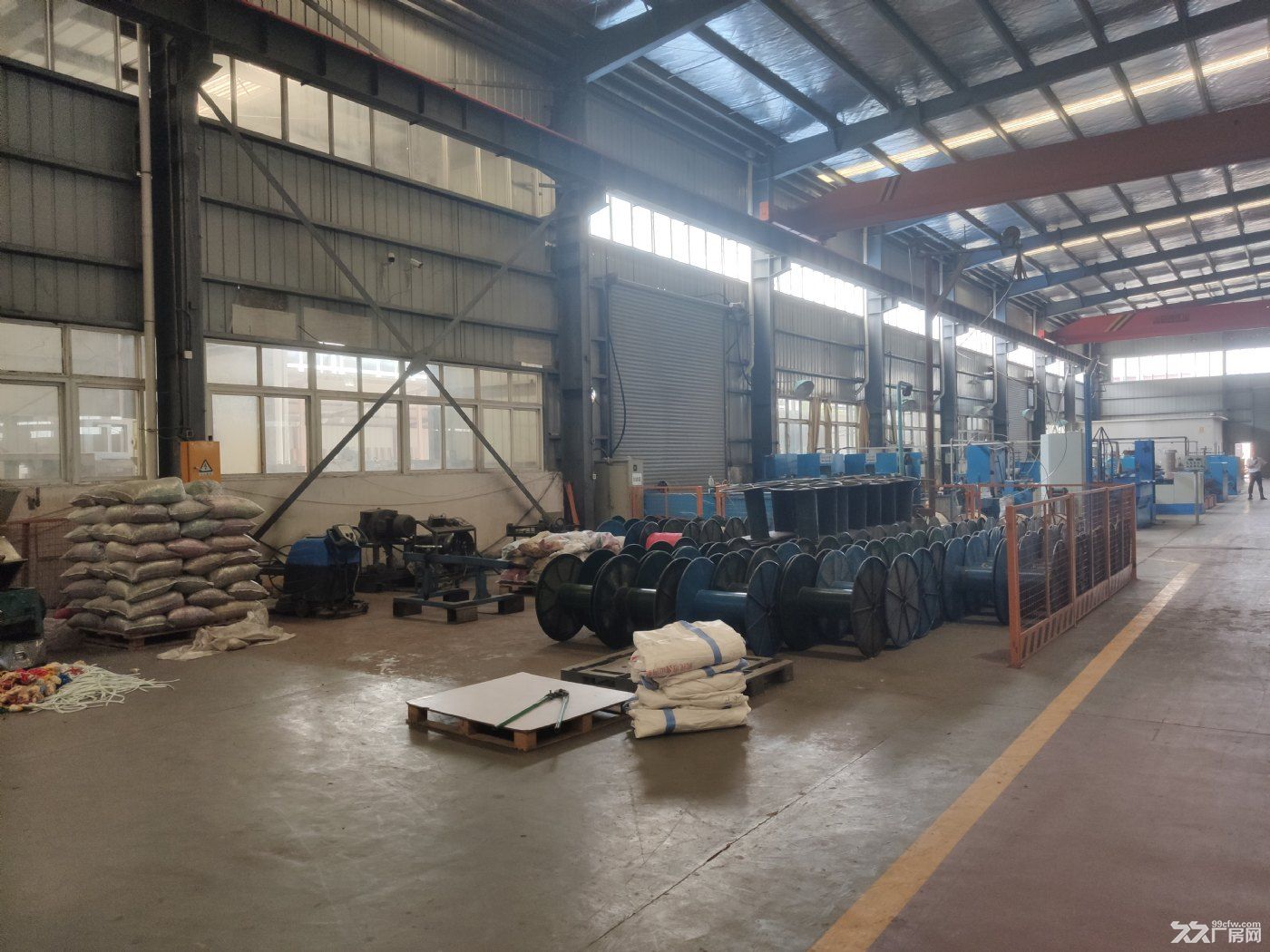 黄陂钢构厂房2300平行车10吨配套办公宿舍食堂交通便利 - 5