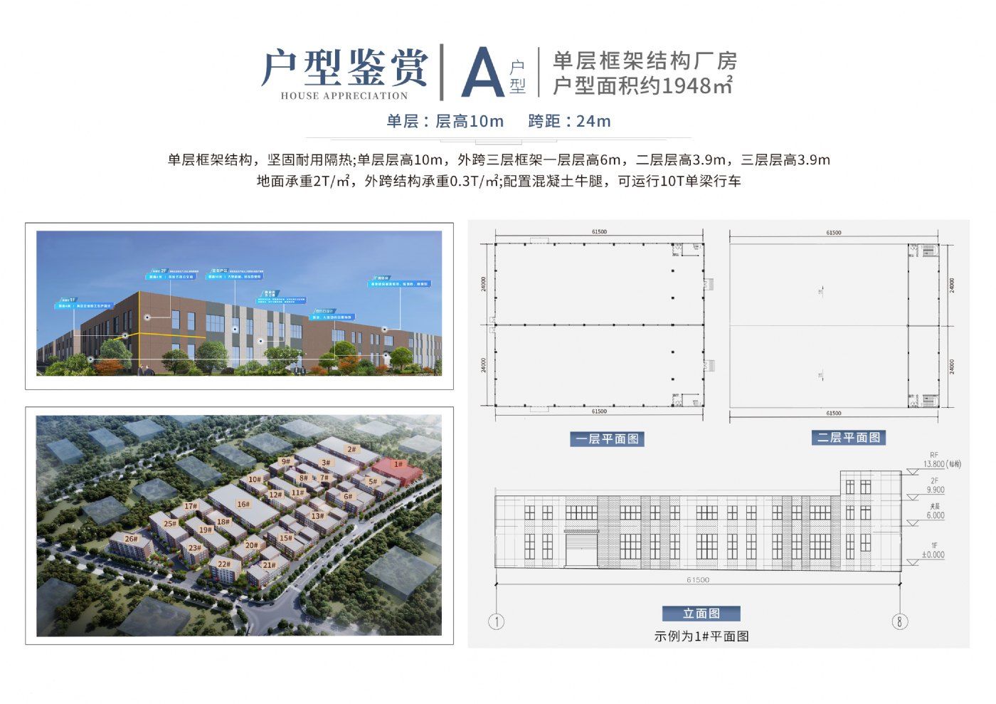 重庆科学城单层两层框架厂房出租,面积1300-6100,可分租