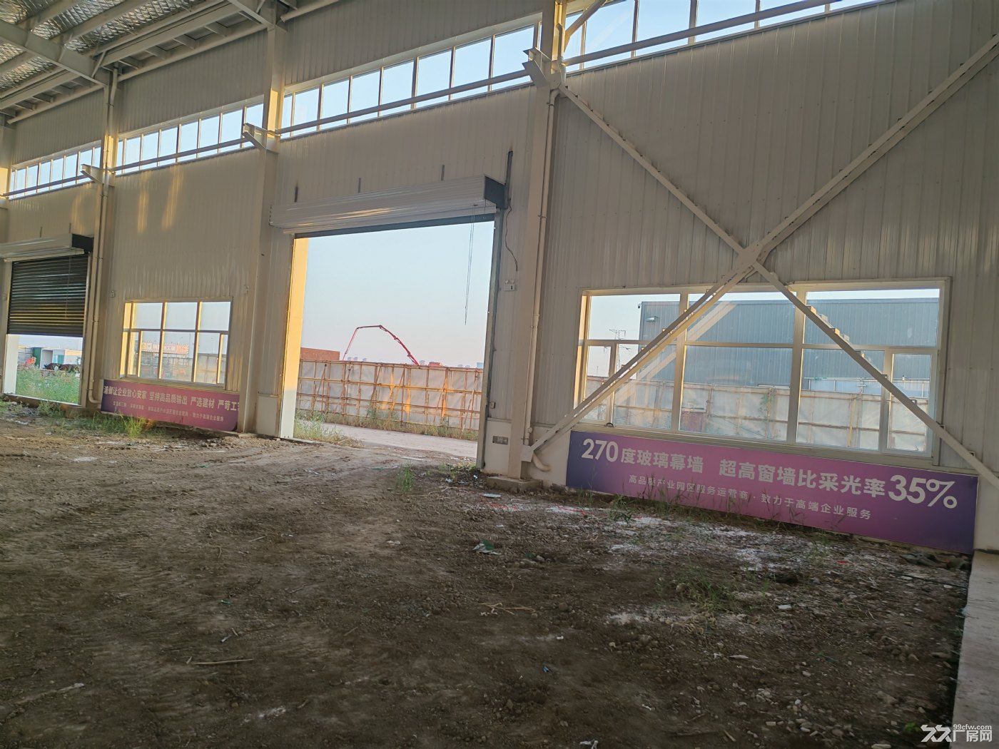空港单层12米带小院!带10吨牛腿,首付2成,50年产权可生产环评 - 6