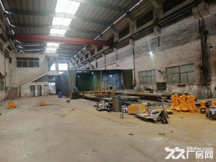 南海狮山工业区,单一层厂房3600方,带行车,现成喷漆环评,空地大,有办公室 - 3