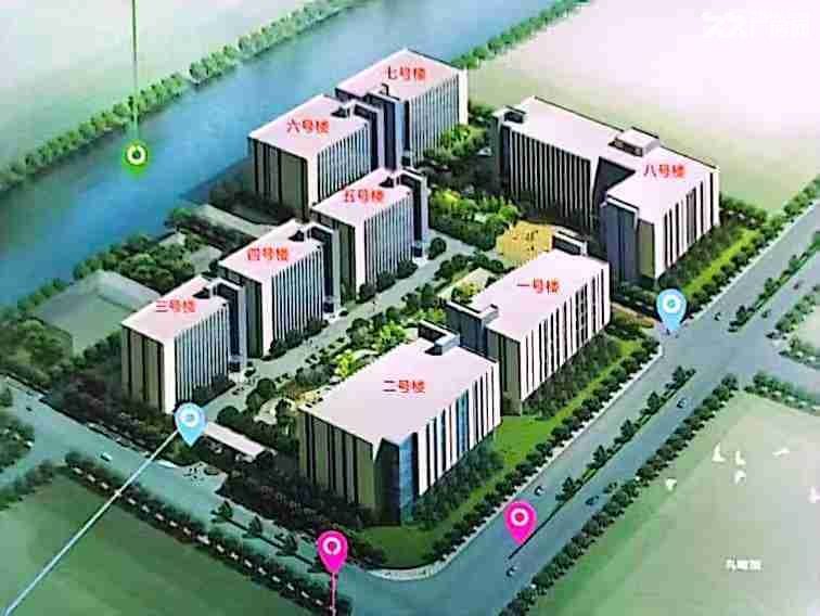 新型现代化园区,八栋五层单体建筑