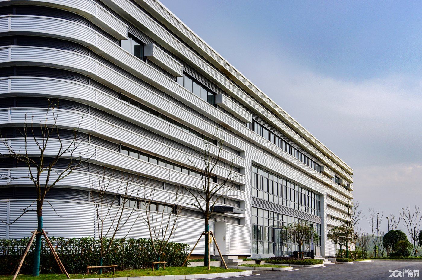大学城，11米单层钢构，大货门，金刚砂+牛腿 - 5