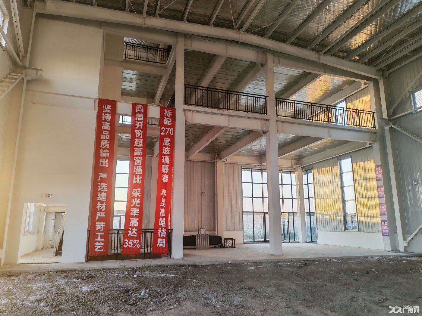 空港单层厂房可定制!独栋带500平米院子,带10吨牛腿,首付2成可生产仓储配电足 - 2