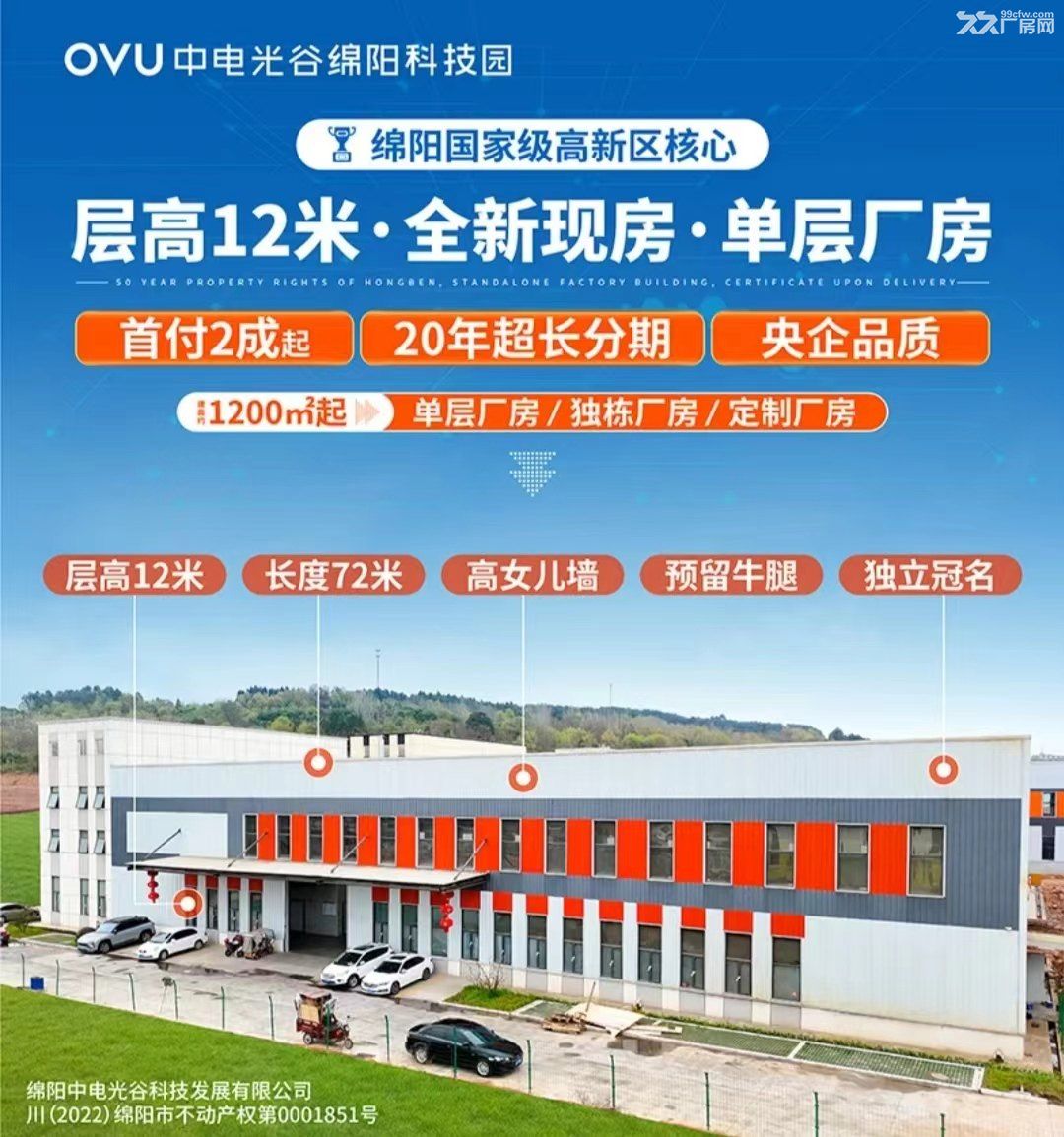 绵阳高新区独栋厂房出租、出售 - 4