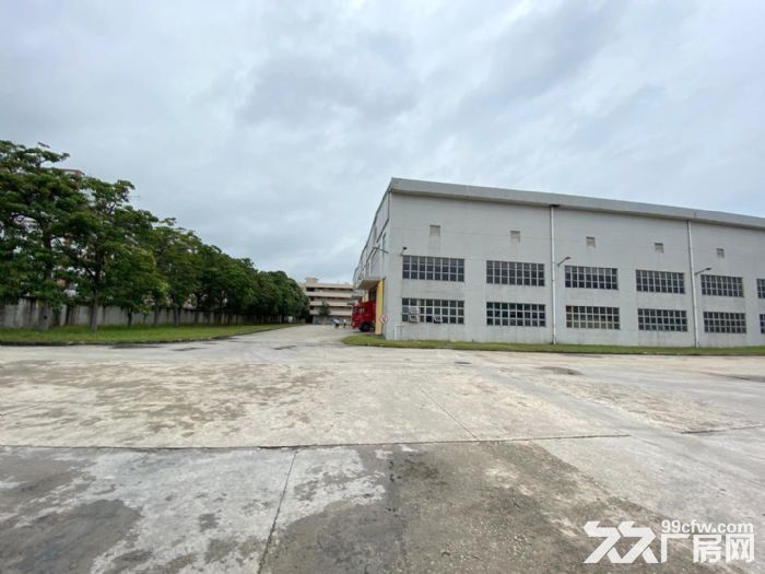 宝安松岗高速出口原房东厂房,2栋9000平单层钢构厂房,9米高,可分租 - 3