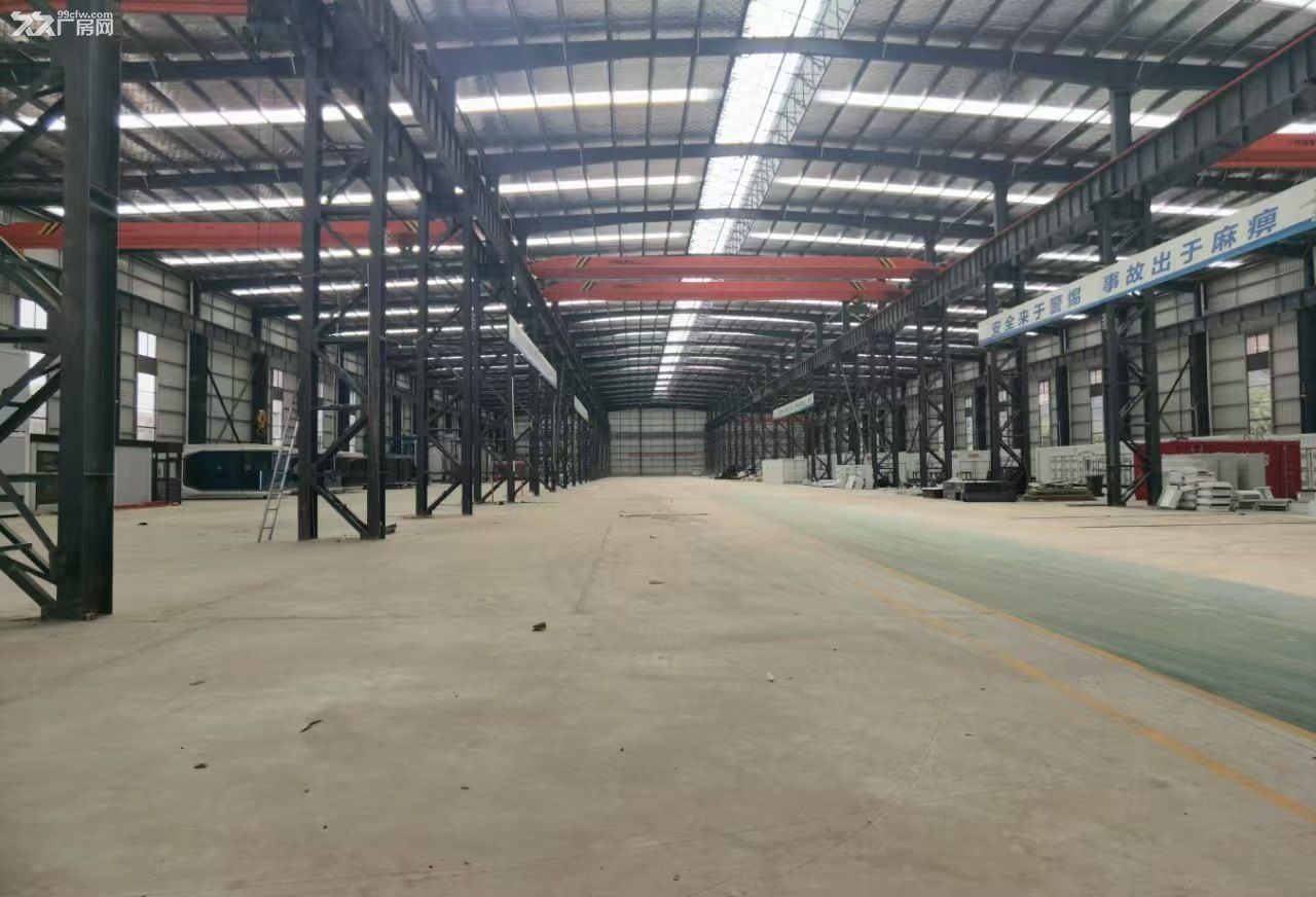 30T行车，独院大钢构厂房，租售均可，有环评、可按揭 - 2