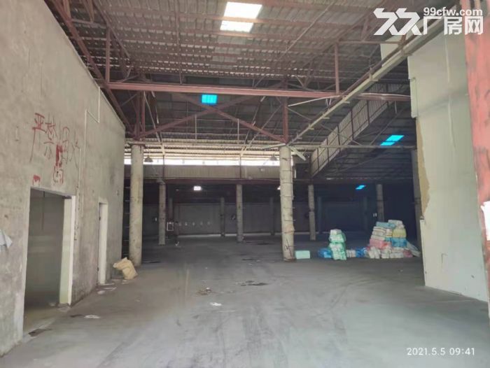 凤岗雁田靠深圳 原房东一楼单一层钢构厂房出租3200平空地大 - 5