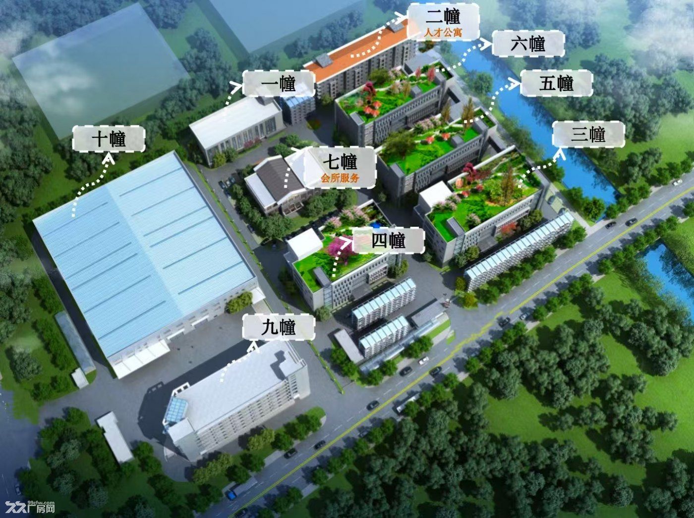 嘉定工业区研发办公厂房出租,20000平米,可分租,配套全