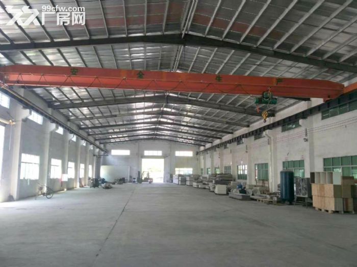 博罗石湾镇原房东单一层钢混厂房1200平,滴水9米,带行车,空地大 - 2