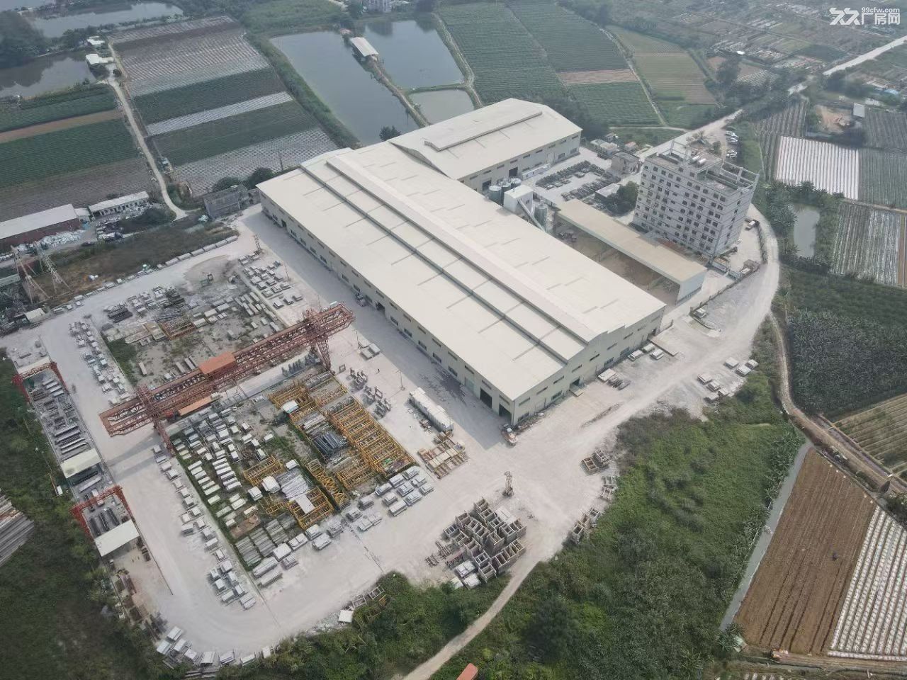 园洲镇原房东钢构厂房出租,厂房17000方,滴水13米,到顶17米,有航车!长度 - 4