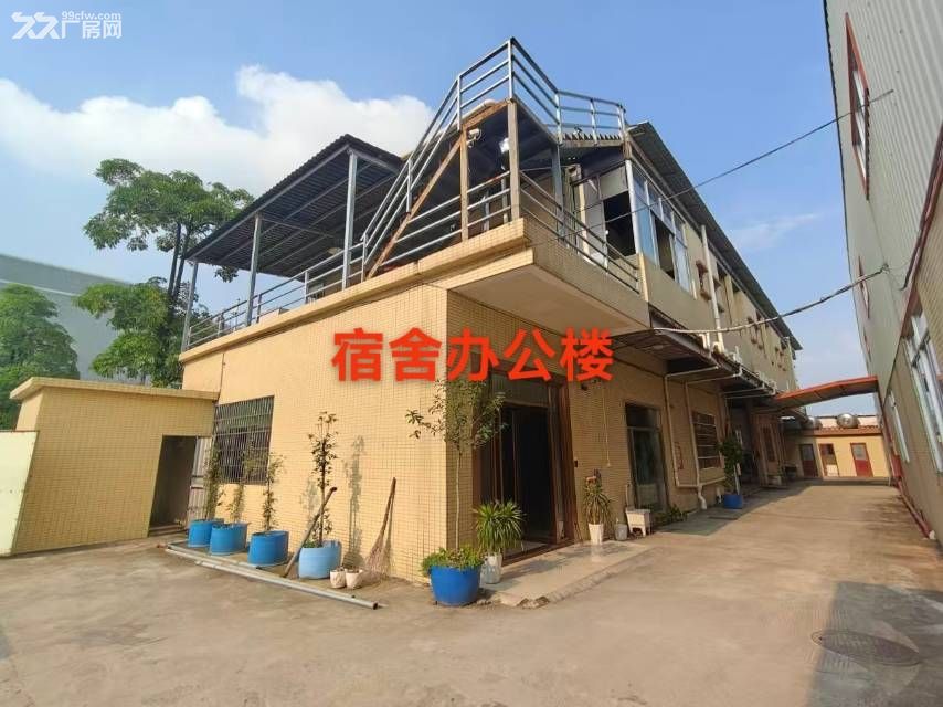惠州博罗石湾原房东独院钢构厂房出租现成办公室可装航车 - 4