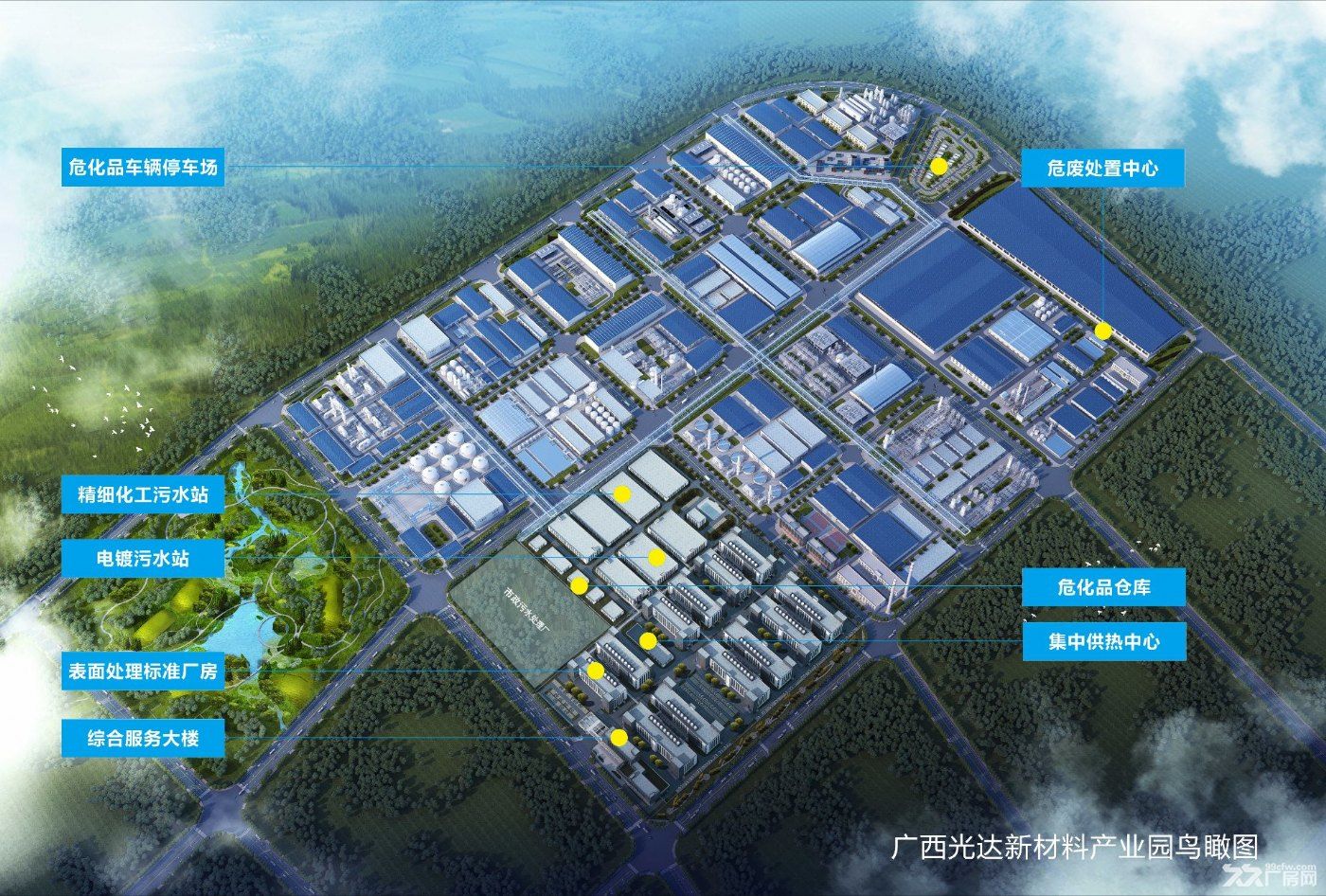 出租出售600-3000㎡高标厂房,钦州首个专业环保电镀园区,可办独立环评 - 4