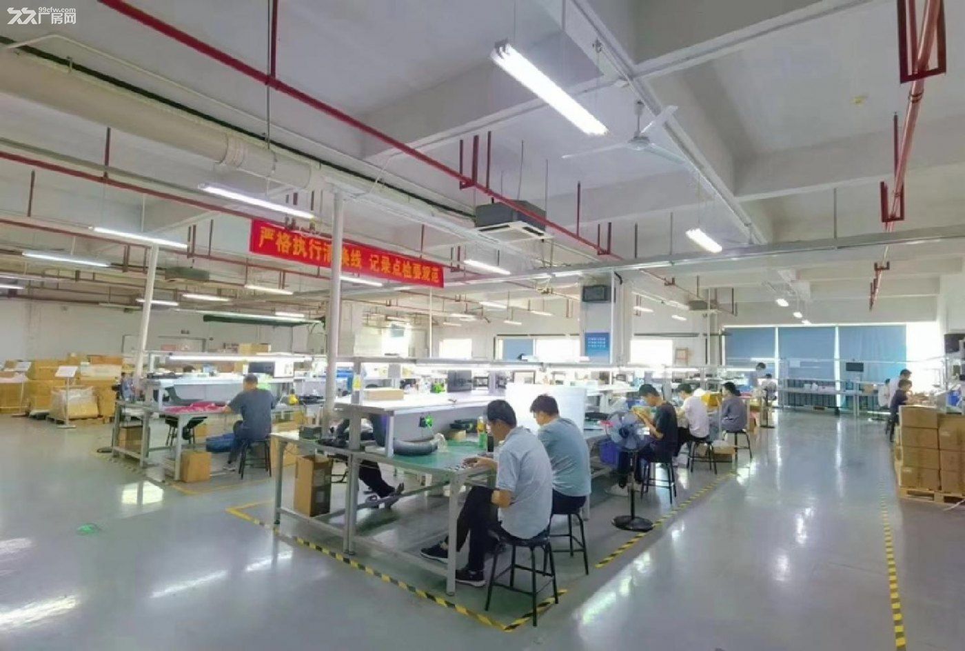 深圳沙井新桥楼上一整层2500平带豪华装修不需要转让费出租 - 3