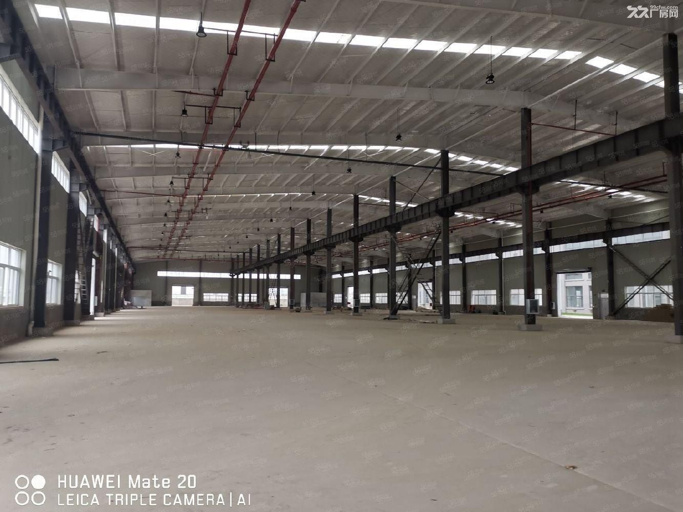 江夏独栋钢构厂房5000出租可分金钢砂地面挂车好进出 - 8