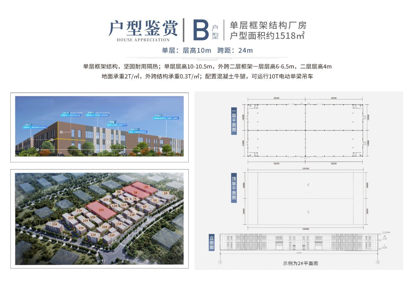 璧山区金凤隧道旁高品质单层框架结构厂房,面积3000 - 2