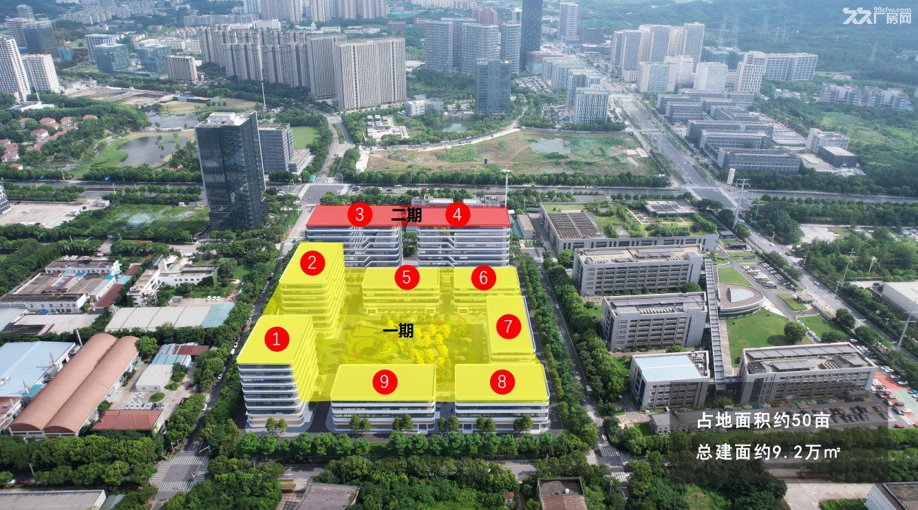 南京江北高新全新工业厂房临近南京北站 独栋 平层 单价5000有产权
