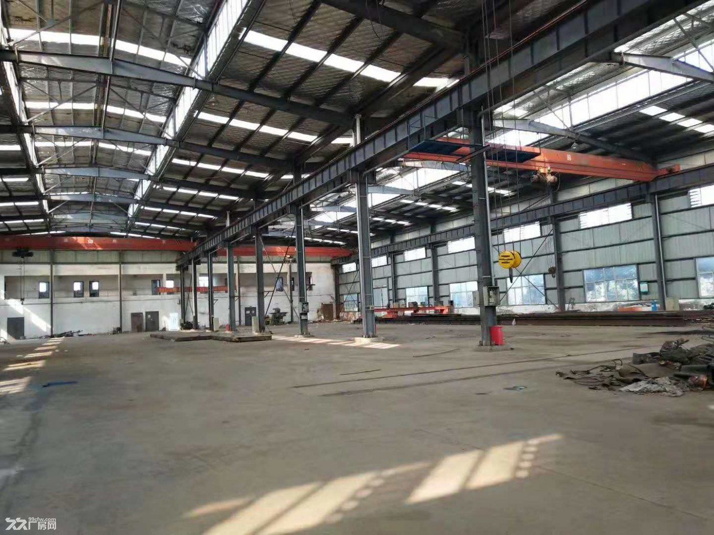 蔡甸地铁口钢构厂房2500平米行车15吨5吨各一台配套宿舍食堂办公,整租 - 7