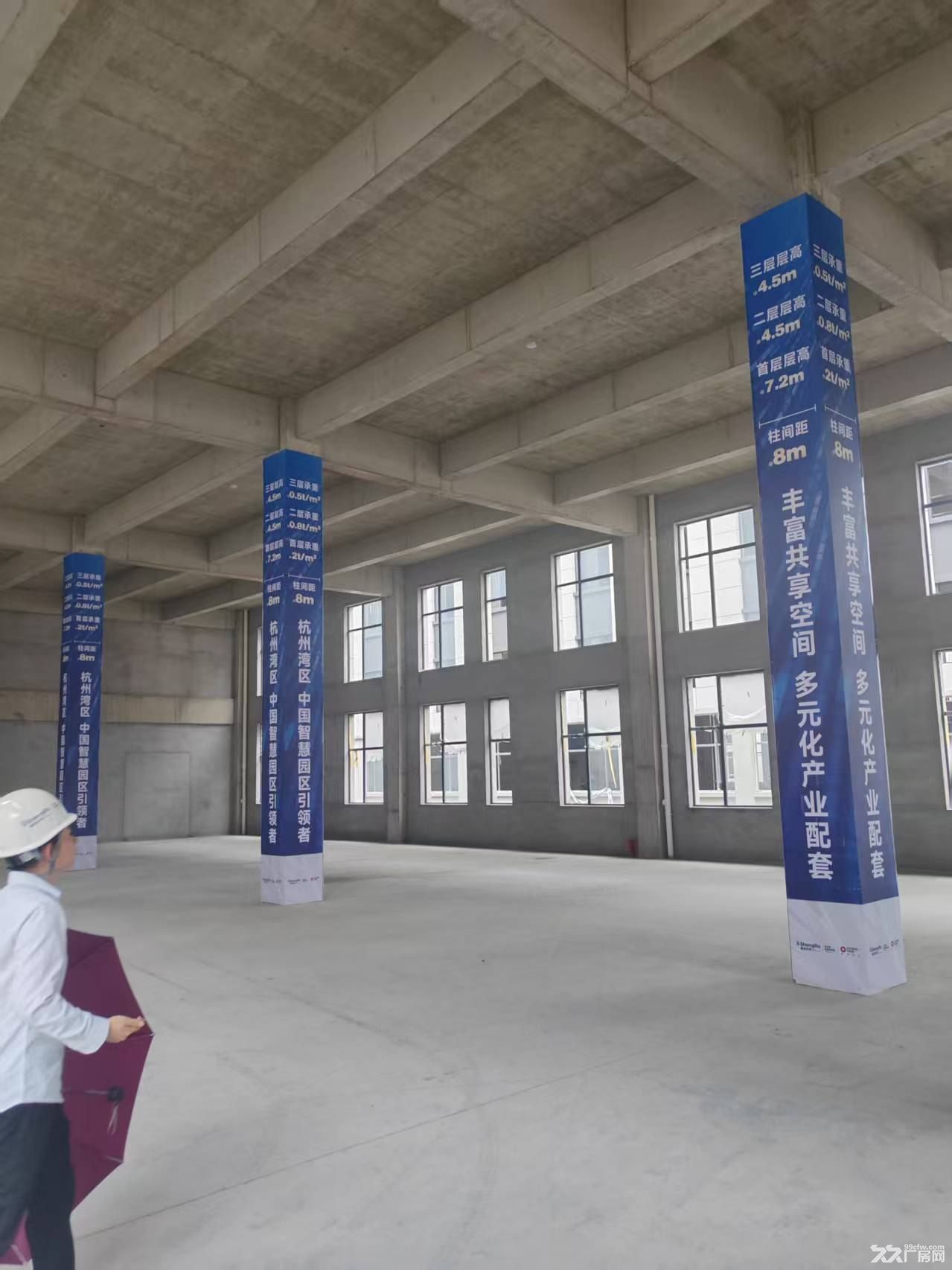 上虞全新园区厂房出租出售有产权独门独栋1000平起 - 3