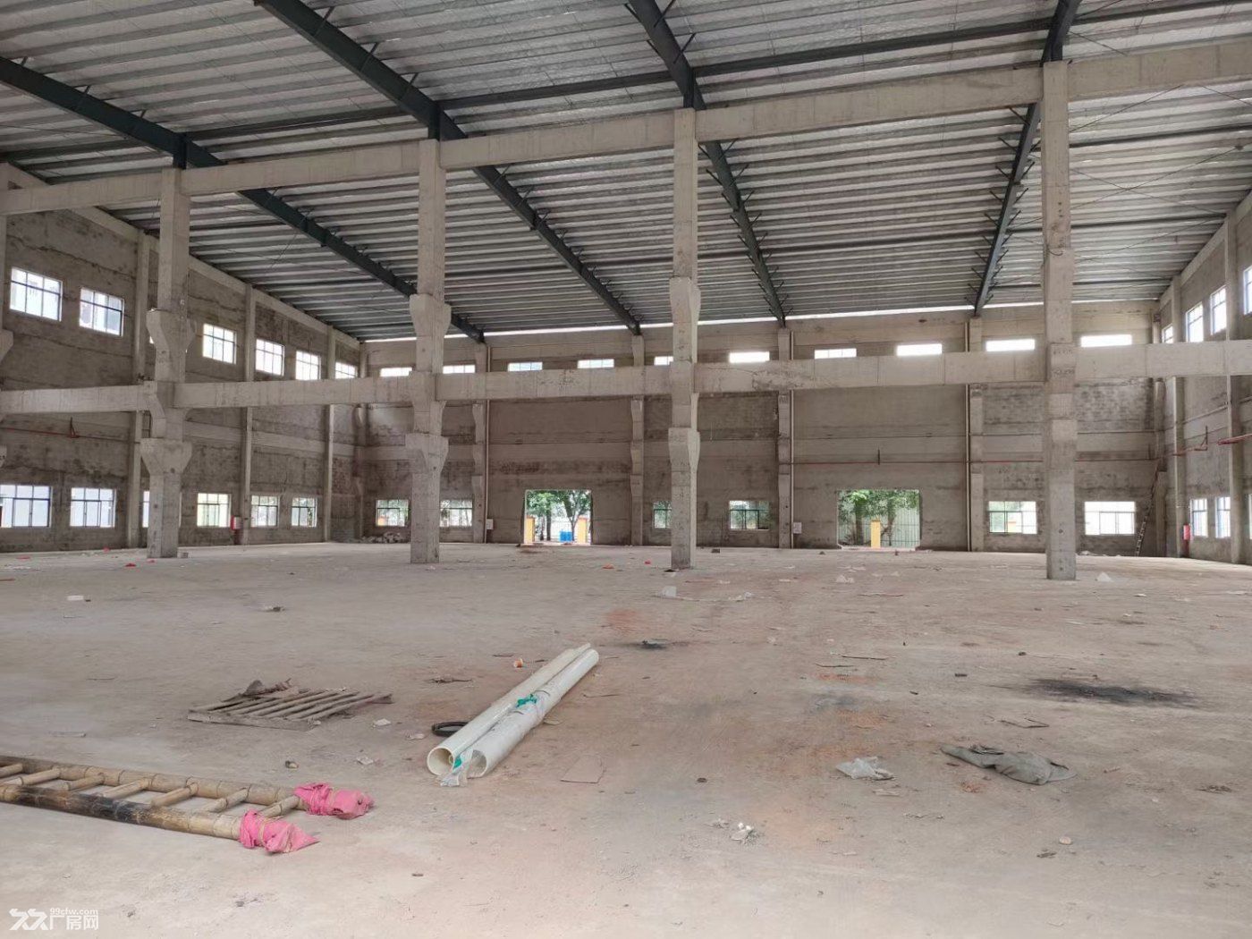 15500平方9米高(带牛角)钢结构厂房招租 超靓 - 4