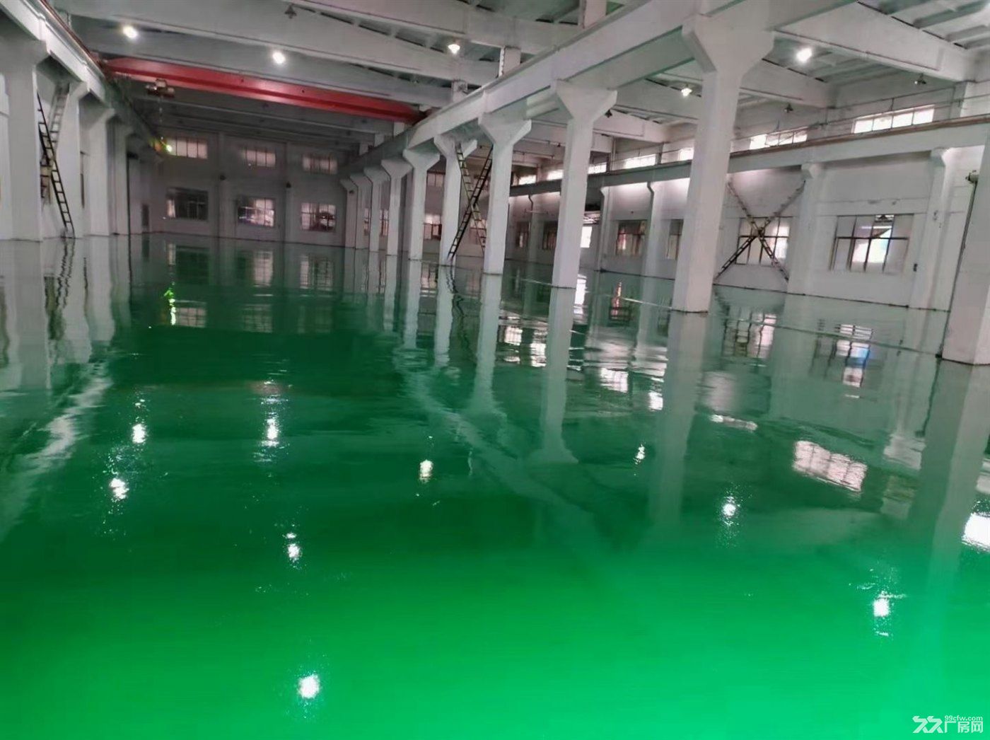 房东直租:安亭原房东独院2116平米厂房仓库出租,层高8米带航车,可分 - 8