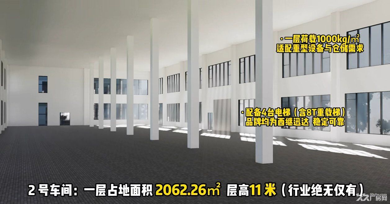 全新超高办公厂房直租 - 4