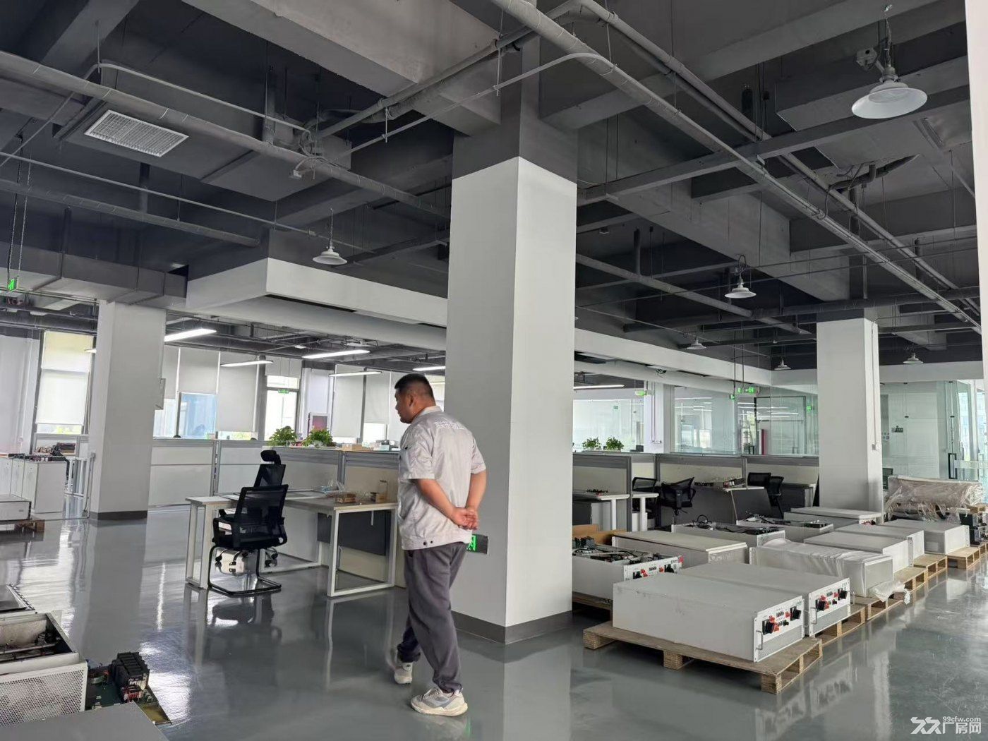 一层无地下精密仪器生产研发厂房出租,可环评注册组装加工