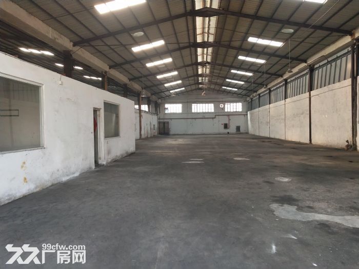 番禺钟村工业园区独院单一层钢混厂房1200平,大路边,拖车可进,可分租 - 3
