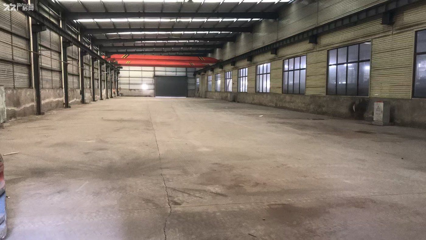 徐州贾汪 创业路1600㎡ 钢结构厂房出租层高8.5米 天车5吨 有蒸汽 可环评
