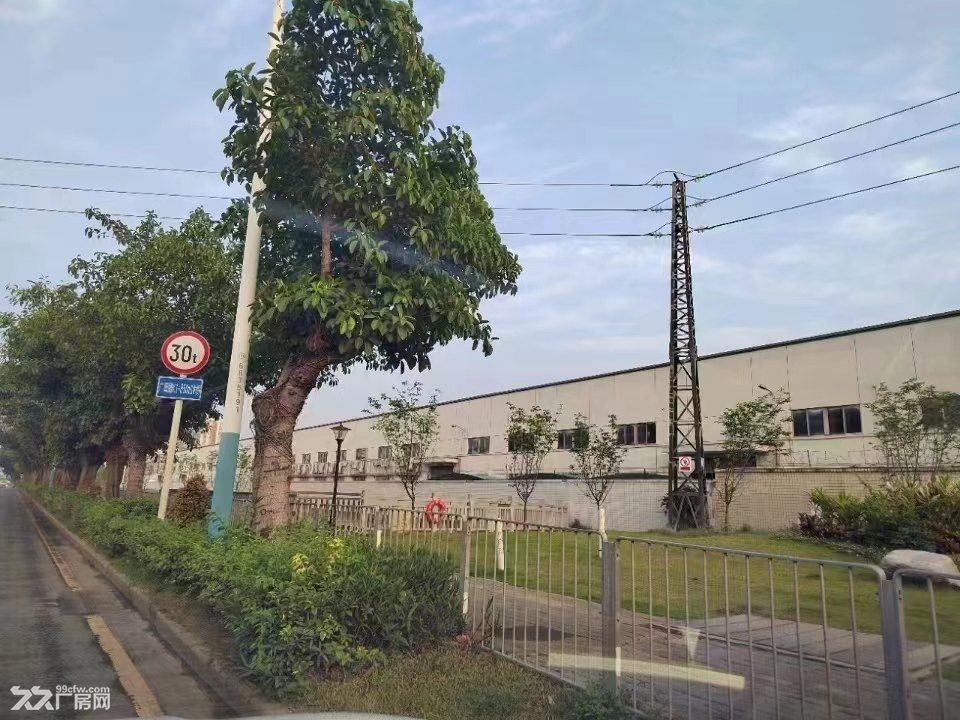 松岗双高速出口主干道旁原房东单一层钢结构厂房出租