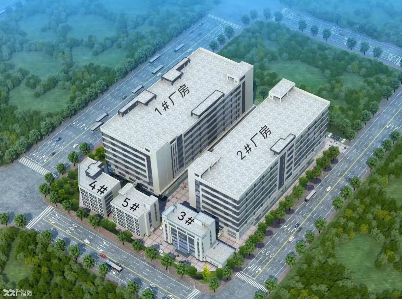 惠州高新区//花园式全新工业园招租:40000平方