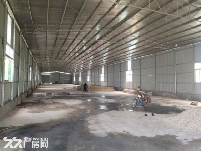 黄埔家具工业园独院单一层钢构厂房，1100平，滴水7米，货车可进