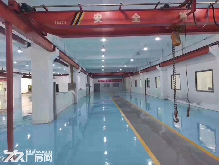 坪山坑梓高速出口原房东一楼厂房1500平,高6米,现成行车,合同5年 - 4