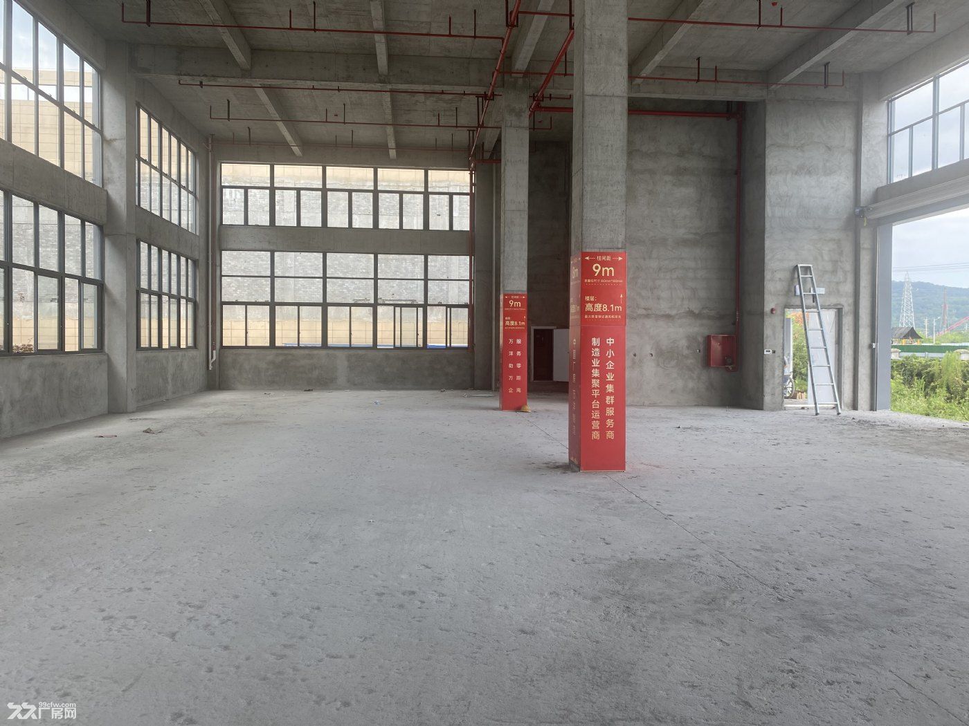 新港开发区纯独栋厂房2200平方，送电梯 - 4
