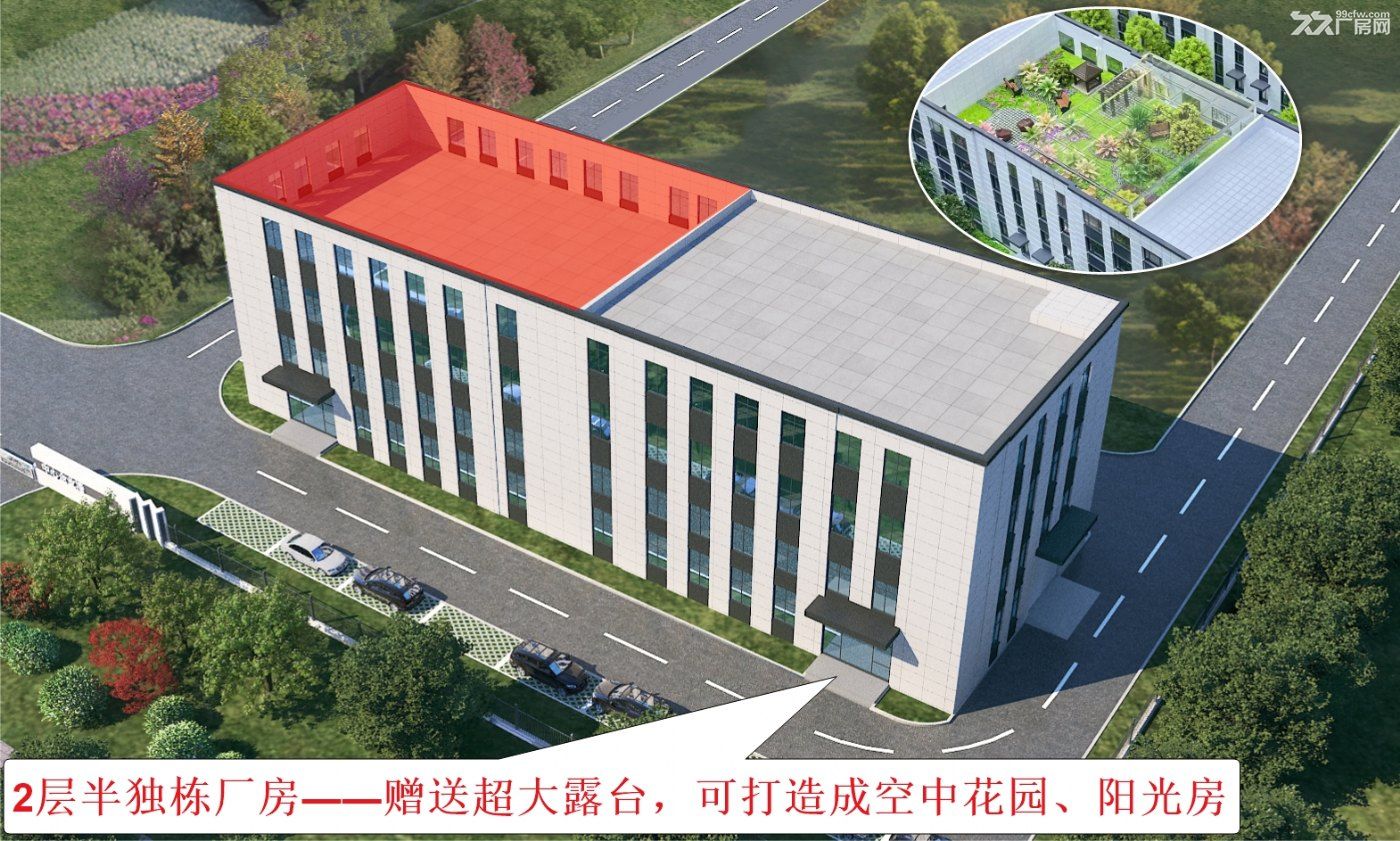 【办公研发首选】1000平独栋带院,花园厂房,舒适办公研发 - 4