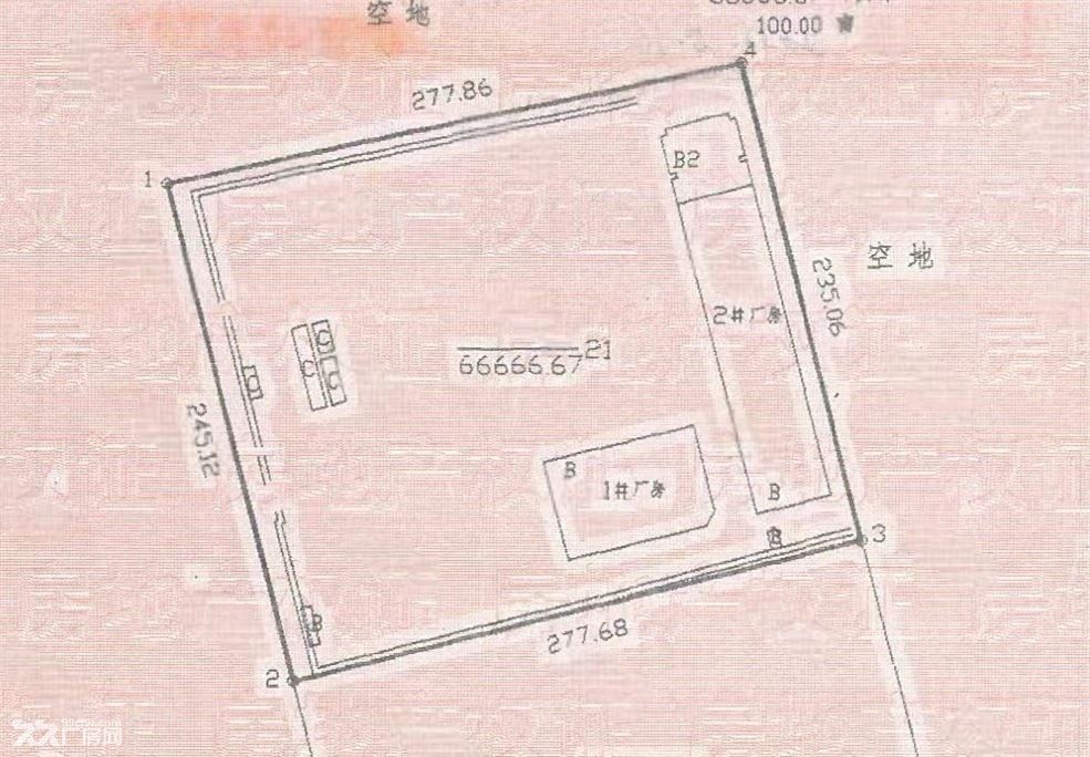 黄杨工业区100亩，厂房1万平，5800万，收租340万每年