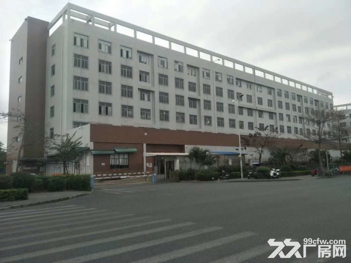 坪山主干道边红本厂房一二楼各4000平方出租 合同八年，可办环评