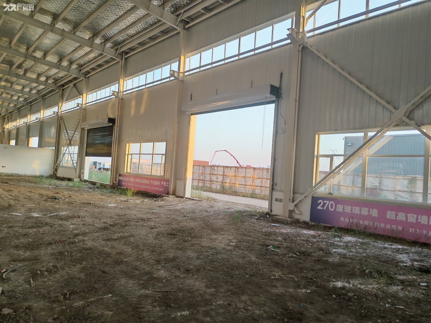 空港单层12米带小院!带10吨牛腿,首付2成,50年产权可生产环评 - 4