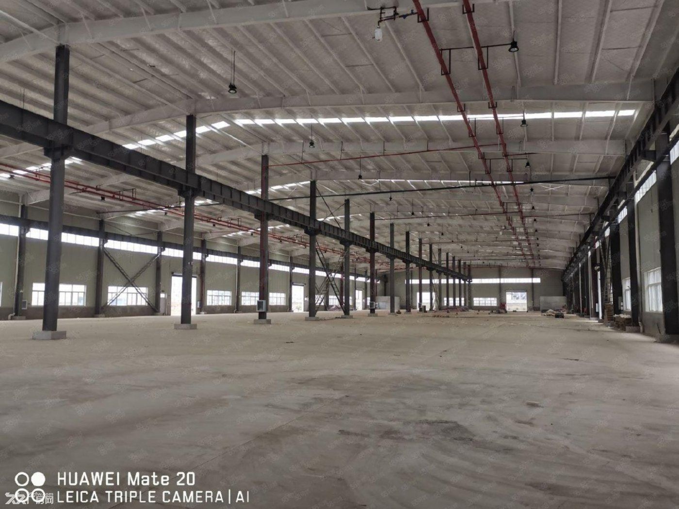 江夏独栋钢构厂房5000出租可分金钢砂地面挂车好进出 - 2