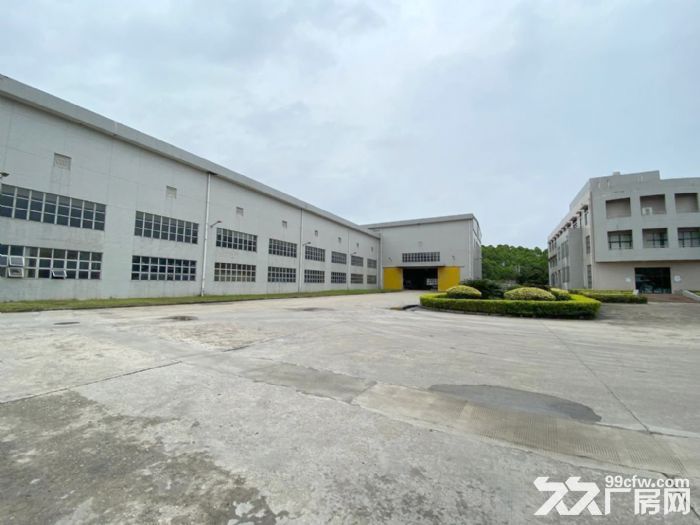 宝安松岗高速出口原房东厂房,2栋9000平单层钢构厂房,9米高,可分租 - 2