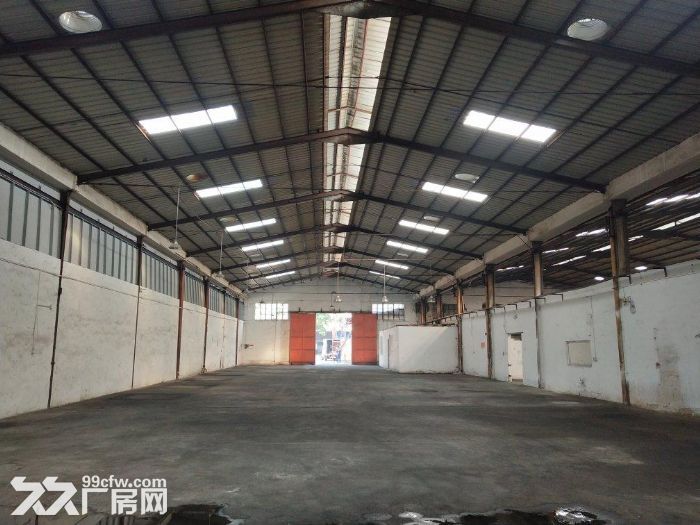 番禺钟村工业园区独院单一层钢混厂房1200平,大路边,拖车可进,可分租 - 2
