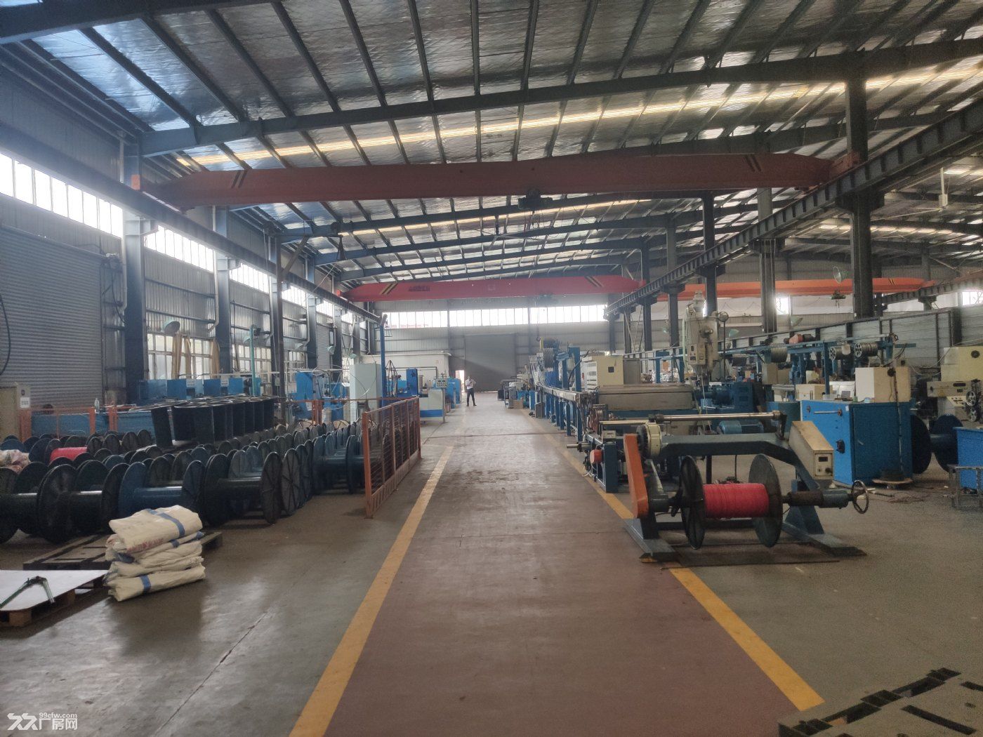 黄陂钢构厂房2300平行车10吨配套办公宿舍食堂交通便利 - 4