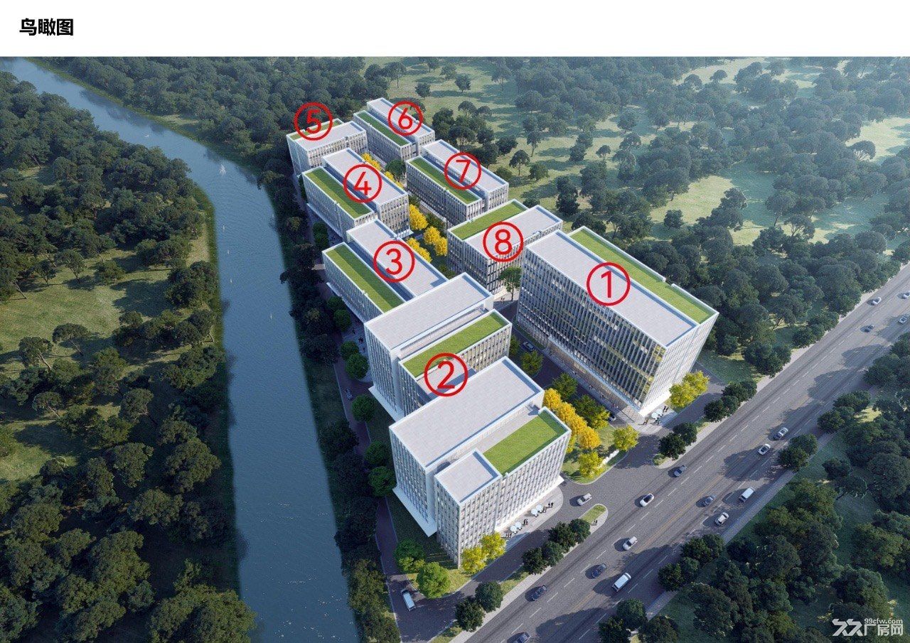 嘉定北全新104花园式沿河产业园，可租可售可环评 - 2