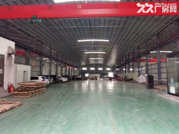 高明杨和重工业钢构厂房9500方,超大空地,可分租,配电2000