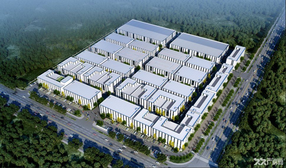 钢结构 高新区 大产权 低首付 可贷款 可环评 高层高 大跨距 工业地 标准厂房 - 2