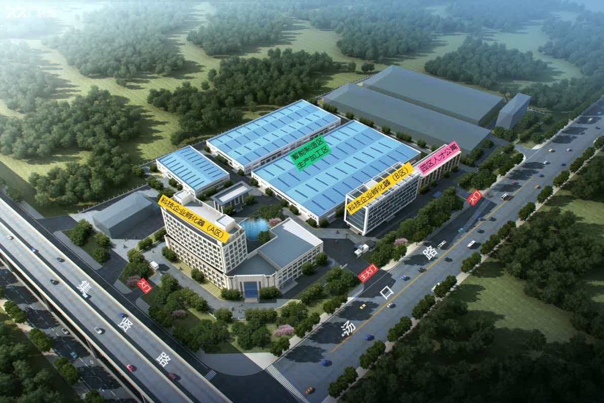 科技孵化器办公楼 9 层,面积可分割,4 部电梯,花园式园区